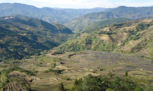 Zdjecie CHINY / Yunnan / okolice Xinjie / Tarasy ryowe Laohuzuji (3)