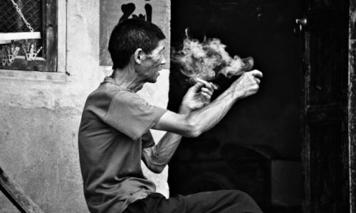 Zdjcie CHINY / - / okolice Guilin / w oparach naogu