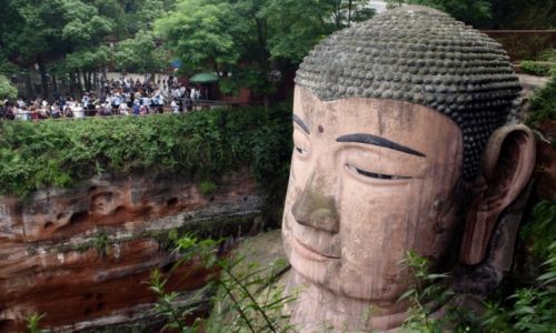 Zdjecie CHINY / Leshan / Leshan / Wielki Budda w Leshan