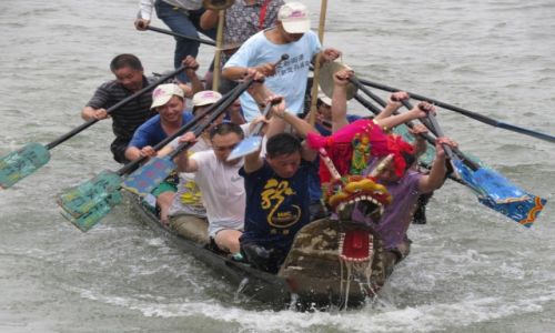 Zdjcie CHINY / Zheijiang  / Hangzhou / Festiwal Smoczych odzi w Hangzhou