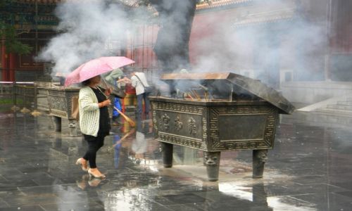 Zdjcie CHINY / Pekin / Lama Temple / Z wizyta w Swiatyni Harmonii i Pokoju