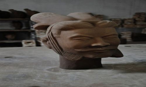 Zdjecie CHINY / prowincja Shanxi / Xi\'an / Gowa nie od parady