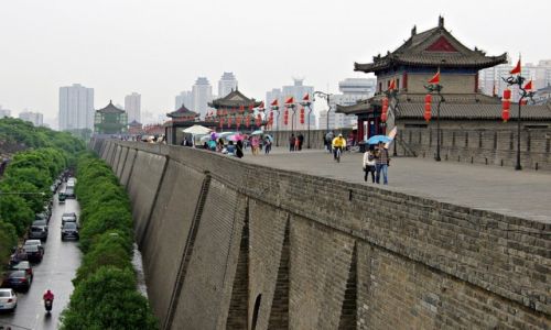 Zdjecie CHINY / Shaanxi / Xi'an / Mury miejskie