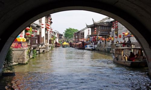 Zdjcie CHINY / Jiangsu / Suzhou / Na kanale...