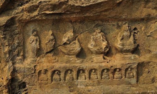 Zdjecie CHINY / prowincja Henan / Luoyang/Groty Longmen / Ostatnia wieczerza