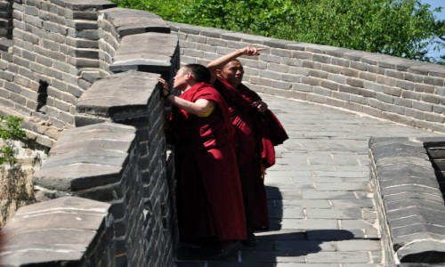 Zdjcie CHINY / Beijing / Badaling / mnisi 