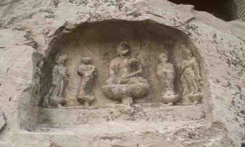 Zdjecie CHINY / brak / Longmen  / jaskinie Longmen