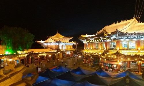 Zdjcie CHINY / - / Zhangye / W Chinach noc