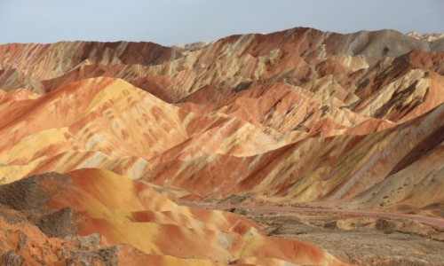 Zdjecie CHINY / - / Zhangye / kolory wiata