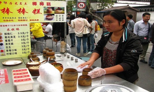 Zdjecie CHINY / prowincja Jiangsu / Suzhou / stragan