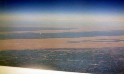 Zdjęcie CHINY / brak / Z samolotu nad Chinami / Żółta rzeka