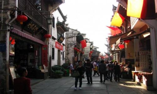 Zdjcie CHINY / prowincja Anhui / Tunxi / Ulica Stara