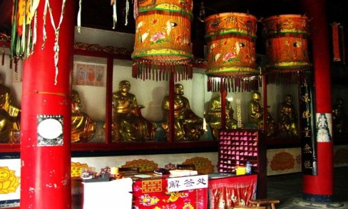 Zdjcie CHINY / prowincja Jiangxi / Lu Shan / witynia tego Smoka - detal