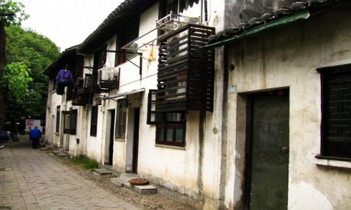 Zdjcie CHINY / prowincja Jiangsu / Tongli / uliczka na starym miecie