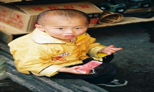 Zdjecie CHINY / brak / Deqen / Na targowisku