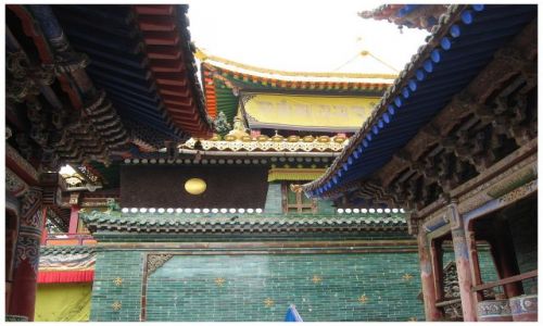 Zdjęcie CHINY / Chiny C / prow. Qinghai / Klasztor Kumbum - detale