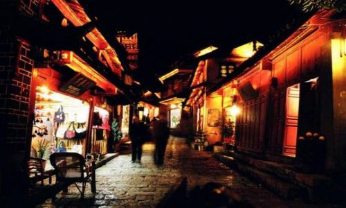 Zdjecie CHINY / brak / Lijiang / Lijiang noc