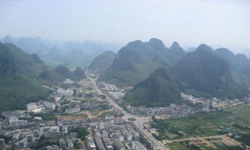 Zdjecie CHINY / brak / Yangshuo / Yangshuo ze wzgrza