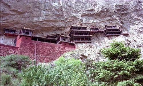Zdjęcie CHINY / brak / Okolice Datong / Klasztor Xuankong Si