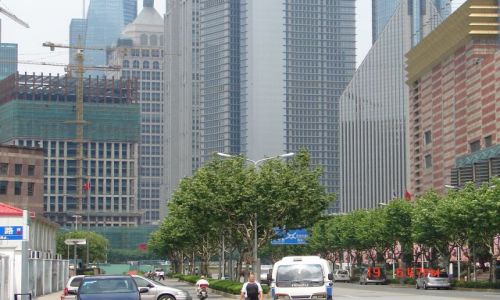 Zdjecie CHINY / Szanghaj  / Pudong / Pudong - w srodku
