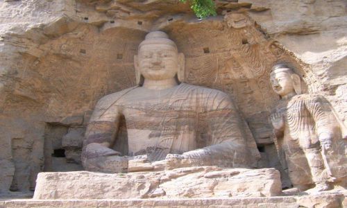 Zdjecie CHINY / CHINY PÓŁNOCNE, PROWINCJA SHANXI / GROTY YUNGANG / BUDDA