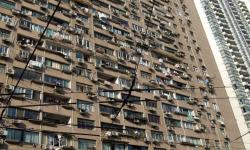 Zdjecie CHINY / brak / Shanghai / a wokół same blokowiska...
