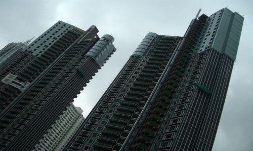 Zdjecie CHINY / brak / Shanghai / jeszcze nie zamieszkałe bloki na Pudong