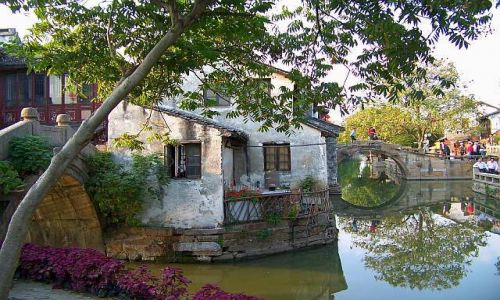 Zdjecie CHINY / PROWINCJA JIANGSU / ZHOUZHUANG / DOMEK ZAMIESZKAŁY