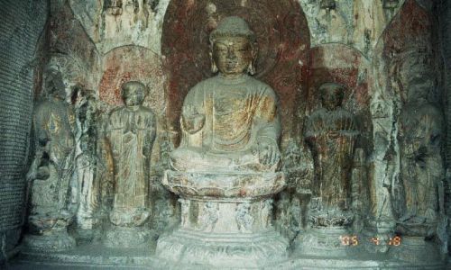 Zdjęcie CHINY / Henan / Luoyang / Groty Longmen