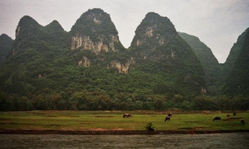 Zdjęcie CHINY / Guangxi / rzeka Li / Spływ Guilin - Jangshuo