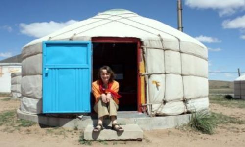 Zdjecie CHINY / Mongolia Wewntrzna / Stepy Xilamuren / Mongolska jurta