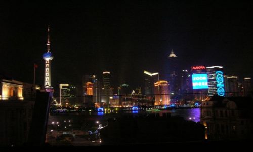 Zdjęcie CHINY / Shanghai / Pudong ze strony Bundu(Shanghai) / widok z tarasu hotelu