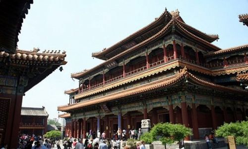 Zdjecie CHINY / - / PEKIN / witynia Lamy