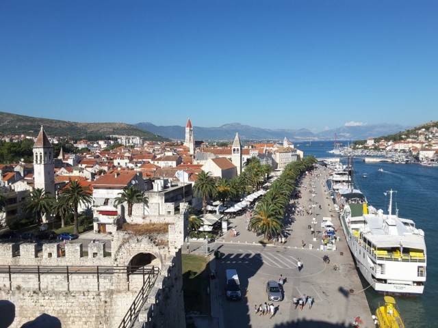 Zdj cia: Trogir, Dalmacja, Widok z Twierdzy Kamerlengo , CHORWACJA