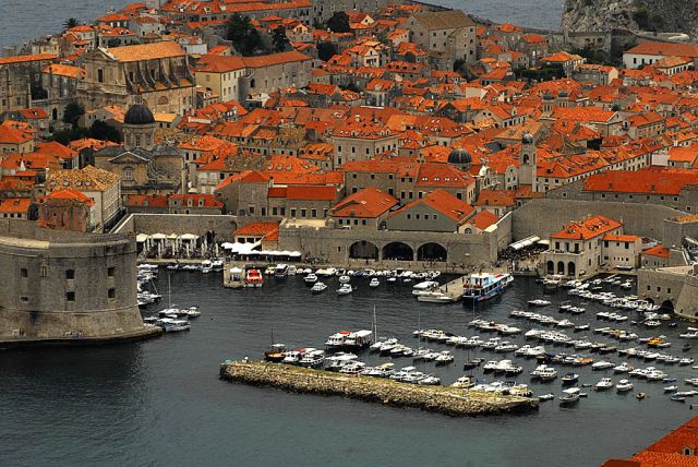 Zdjęcia: Dubrovnik, Dubrovnik, panorama portu z oddali, CHORWACJA Zdjęcia: Dubrovnik, Dubrovnik, panorama portu z oddali, CHORWACJA