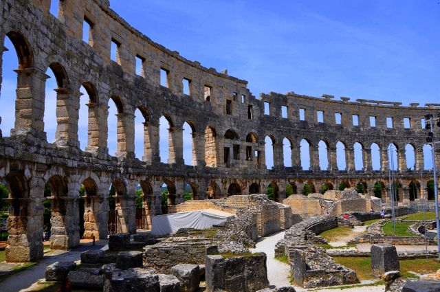 Zdjęcia: Pula, Płw. Istria, Amfiteatr w Puli, CHORWACJA Zdjęcia: Pula, Płw. Istria, Amfiteatr w Puli, CHORWACJA