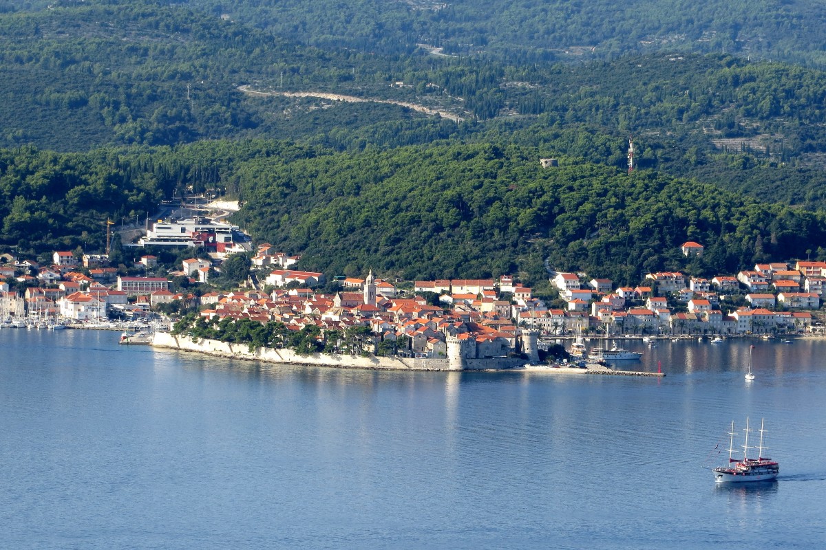 Zdjęcia: Korčula, południowa Dalmacja, z oddali..., CHORWACJA Zdjęcia: Korčula, południowa Dalmacja, z oddali..., CHORWACJA