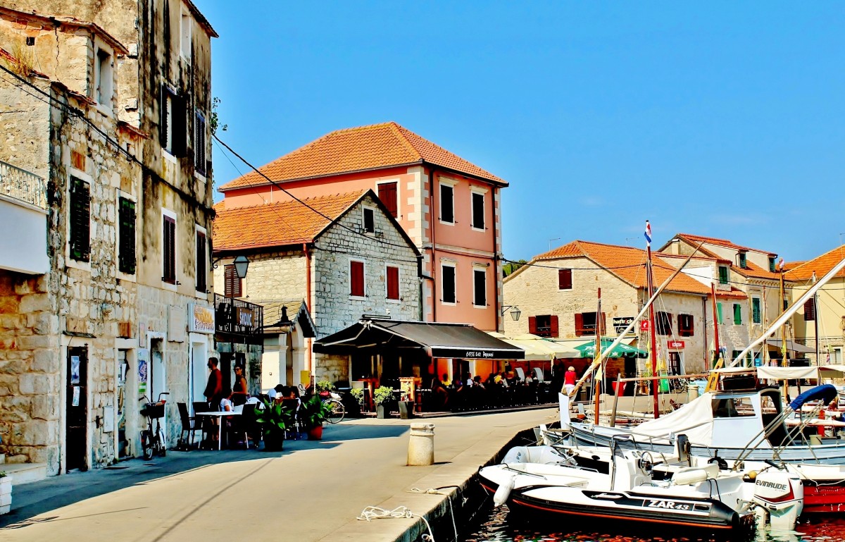 Zdjęcia: Vrboska, Wyspa Hvar, Mały port, CHORWACJA Zdjęcia: Vrboska, Wyspa Hvar, Mały port, CHORWACJA