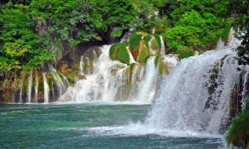 Zdjcie CHORWACJA / Dalmacja Poudniowa / Skradin / Wodospady