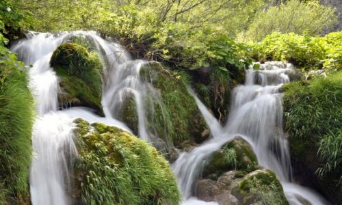 Zdjcie CHORWACJA / Kvarner / Park Narodowy Plitwickie Jeziora / Kaskady
