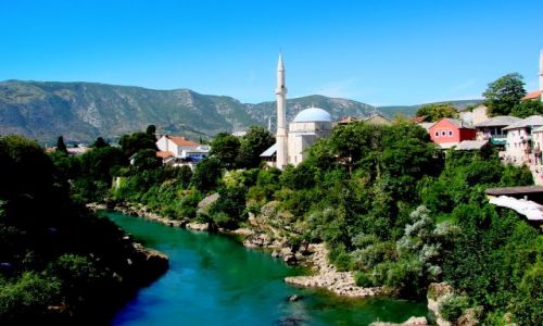 Zdjecie CHORWACJA / Bosnia i Hercogowina / Mostar / Neretwa pod Mostarem