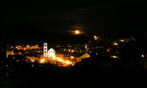 Zdjecie CHORWACJA / - / Hvar / Hvar noc ...