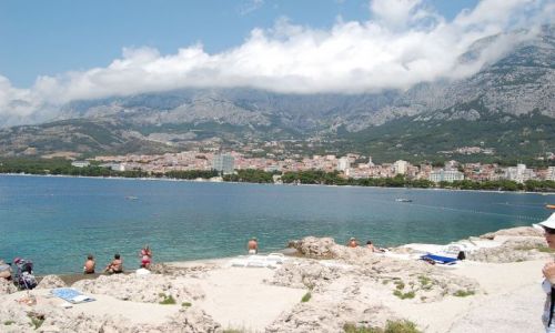 Zdjecie CHORWACJA / Riwiera makarska / Makarska / Chmury nad Makarsk