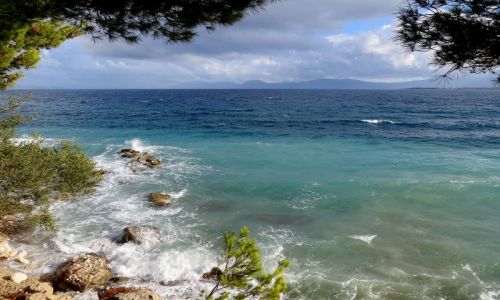 Zdjecie CHORWACJA / Dalmacja, Makarska Riviera / Zivogosce / zbiera si na burz...