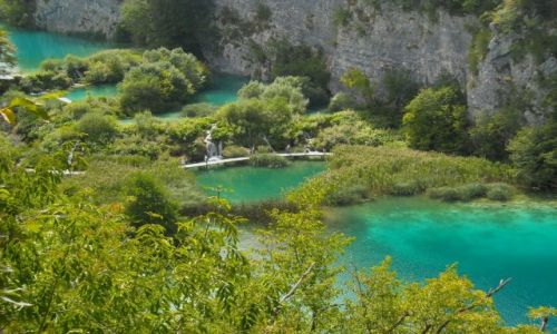 Zdjecie CHORWACJA / - / Plitwickie Jeziora / Widok na Plitwickie..