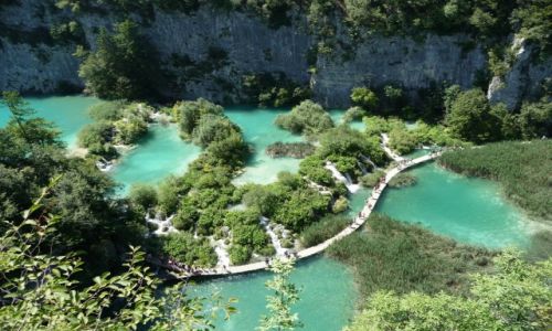 Zdjcie CHORWACJA / - / Plitvickie jeziora / Plitvickie jeziora