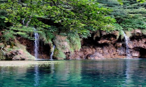 Zdjcie CHORWACJA / Chorwacja rodkowa / Park Narodowy Jezior Plitwickich / spacerujc wrd kaskad i zieleni