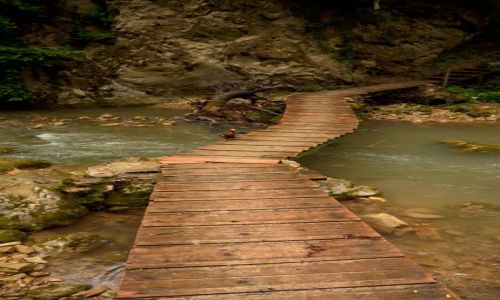 Zdjęcie CHORWACJA / Półwysep Istria  / Pazin / Mostek