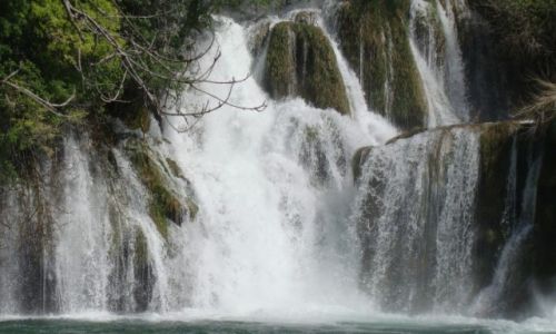 Zdjcie CHORWACJA / - / Rzeka Krka / Wodospad