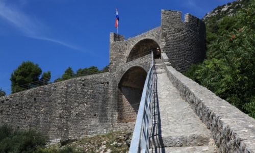 Zdjecie CHORWACJA / Pwysep Peljeac  / Ston / Mury obronne